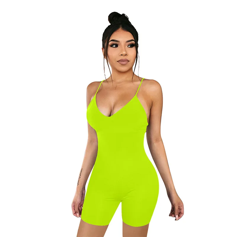 Wantmove 2020 new summer women rompers sexy v neck spaghetti strips shorts bodycon solid casual club women jumpsuits AM383
Wantmove 2020 new summer women rompers sexy v neck spaghetti strips shorts bodycon solid casual club women jumpsuits AM383