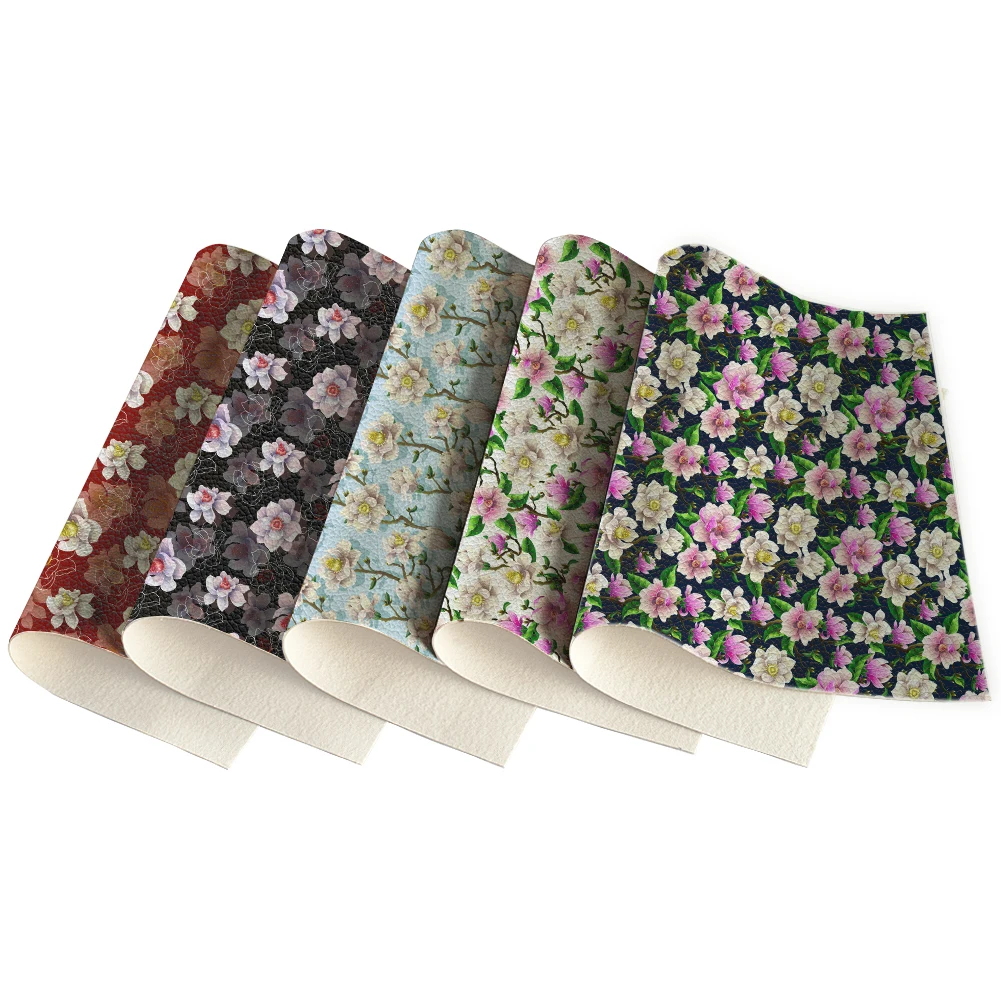5pcs Floral Pattern Printed Lychee Faux Leather Fabric Sheets for DIY Handmade Sewing Clothes Decorative Supplies,30*22
5pcs Floral Pattern Printed Lychee Faux Leather Fabric Sheets for DIY Handmade Sewing Clothes Decorative Supplies,30*22