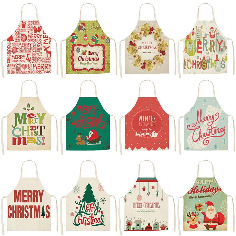 Christmas Letter Colorful Printed Cleaning Aprons Home Cooking Kitchen Apron Cook Wear Cotton Linen Adult Bibs 53*65cm CM1001
Christmas Letter Colorful Printed Cleaning Aprons Home Cooking Kitchen Apron Cook Wear Cotton Linen Adult Bibs 53*65cm CM1001