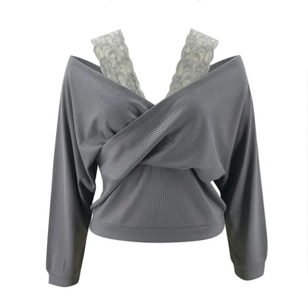 Свитер женское сексуальное женское платье с длинным рукавом с открытыми плечами с кружевной полоской и головной повязкой джемпер осень-зим... 
Свитер женское сексуальное женское платье с длинным рукавом с открытыми плечами с кружевной полоской и головной повязкой джемпер осень-зим...