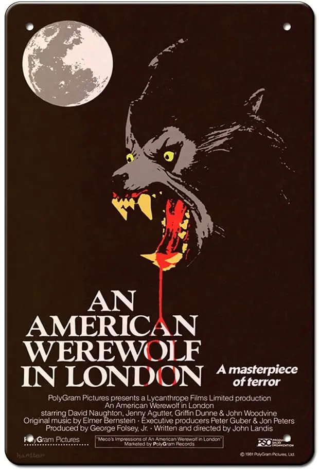 an American Werewolf in London Movie Metal Tin Sign Poster Wall Plaque Vintage Metal Tin Sign Man Cave Pub Club
an American Werewolf in London Movie Metal Tin Sign Poster Wall Plaque Vintage Metal Tin Sign Man Cave Pub Club