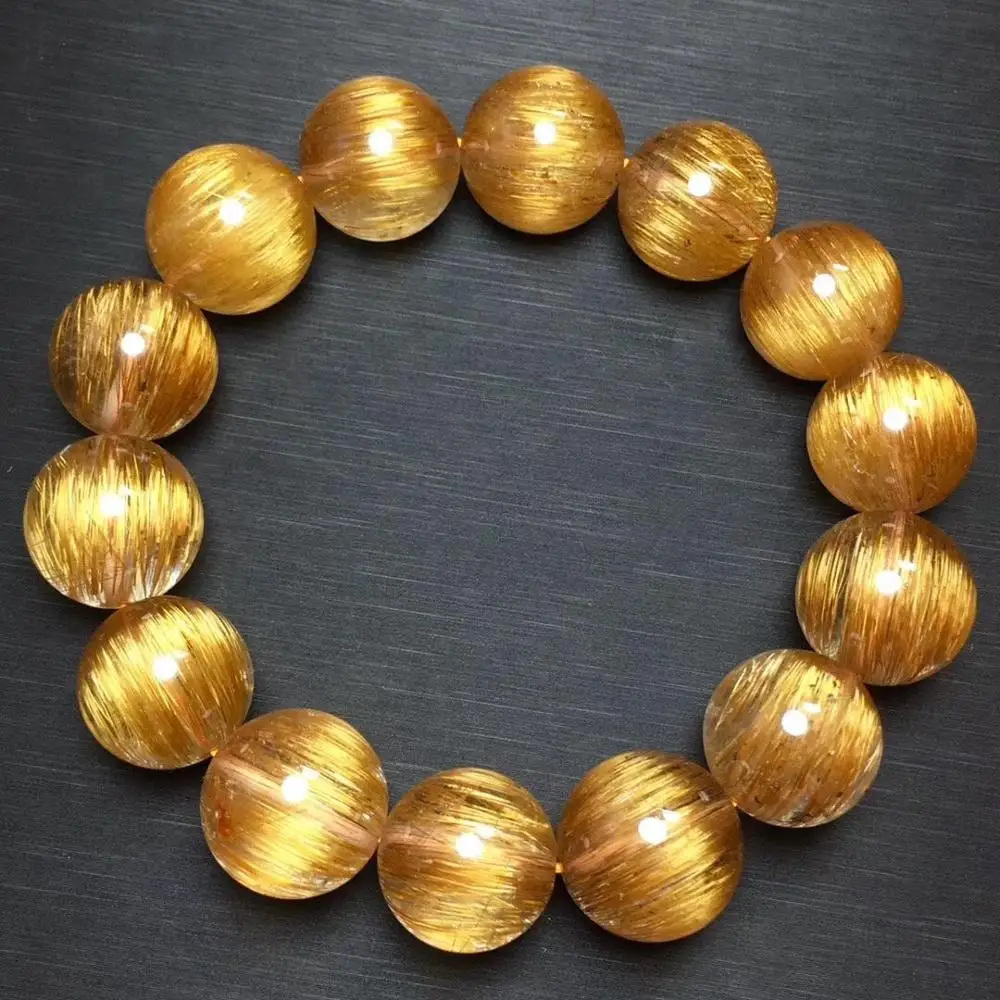 15mm Natural Copper Rutilated Quartz Bracelet For Women Men Crystal Luck Healing Gift Cat Eye Round Beads Strands Jewelry AAAAA
15mm Natural Copper Rutilated Quartz Bracelet For Women Men Crystal Luck Healing Gift Cat Eye Round Beads Strands Jewelry AAAAA