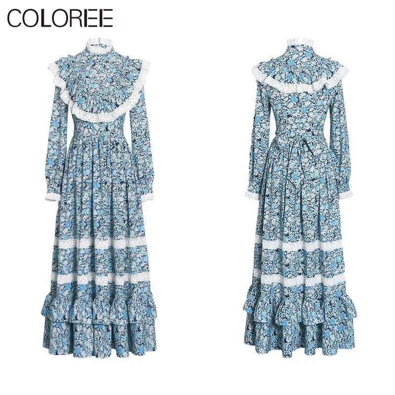 Vintage Green Floral Printed Long Dresses for Women 2021 Spring Summer Lace Patchwork Long Sleeve Maxi Dress Vestidos
Vintage Green Floral Printed Long Dresses for Women 2021 Spring Summer Lace Patchwork Long Sleeve Maxi Dress Vestidos