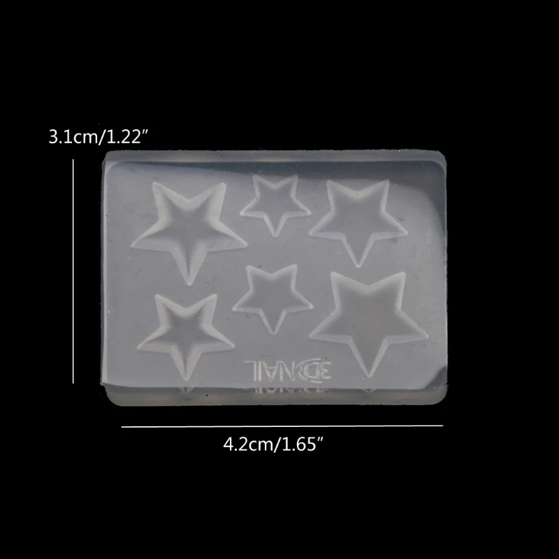 Handmade Mini 3D Carving Star Nail Art Silicone Mold Small Star Charm Resin Casting Mold 3D Star Jewelry Making Tools 
Handmade Mini 3D Carving Star Nail Art Silicone Mold Small Star Charm Resin Casting Mold 3D Star Jewelry Making Tools