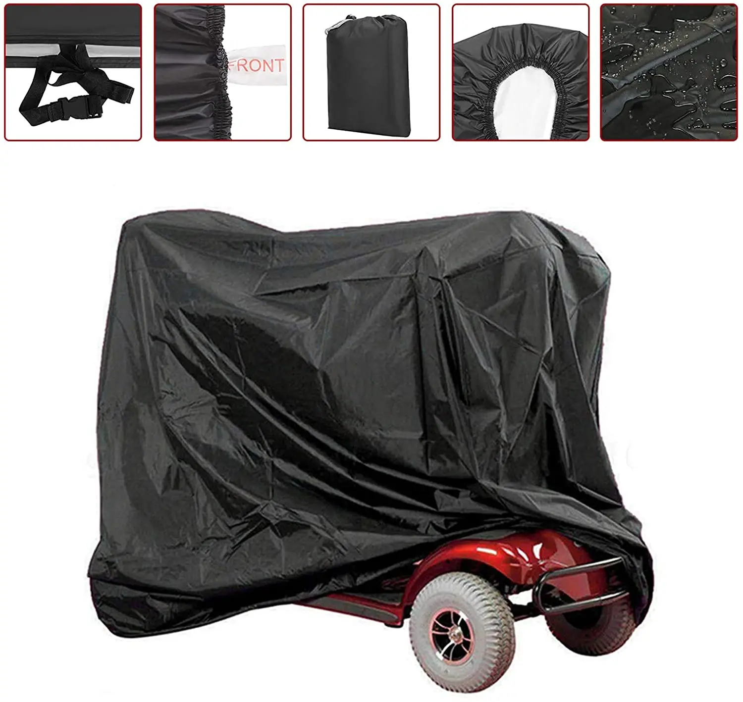 Mobility Scooter Cover, Wheelchair Storage Cover 190T polyester taffeta Rain Protector
Mobility Scooter Cover, Wheelchair Storage Cover 190T polyester taffeta Rain Protector