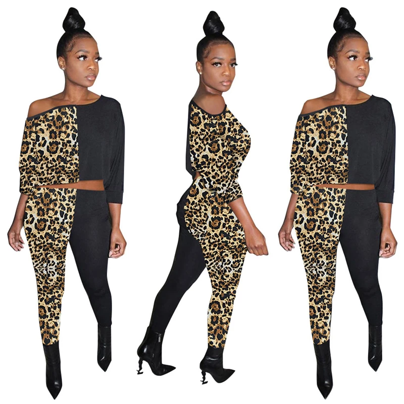 Fashion Women Contrast Color Clothes Set Sporty Long Sleeve Off-shoulder Tops + Elastic Waist Skinny Long Pants for Spring, Fall
Fashion Women Contrast Color Clothes Set Sporty Long Sleeve Off-shoulder Tops + Elastic Waist Skinny Long Pants for Spring, Fall