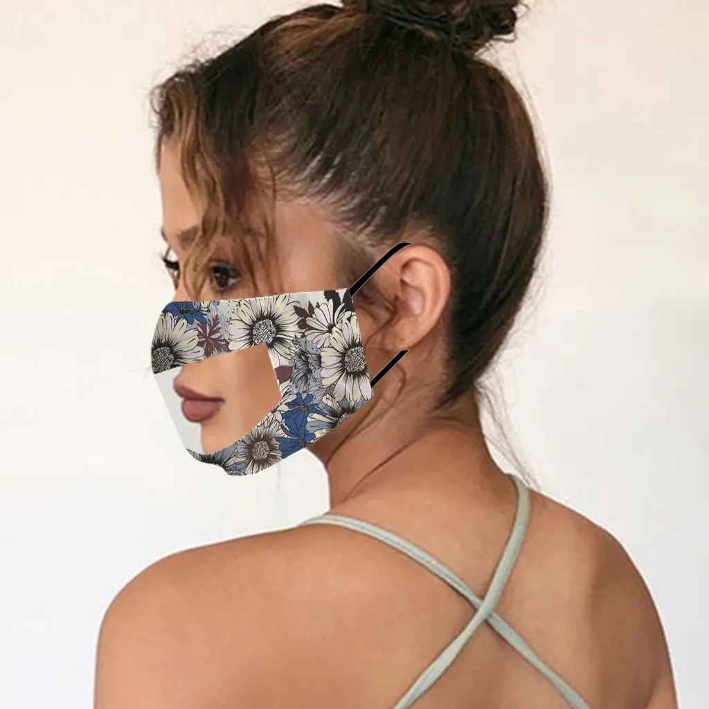 Printed Mask With Clear Window Visible Expression Face Cover Simple Design Washable Masks Adult Reusable Mouth Cover
Printed Mask With Clear Window Visible Expression Face Cover Simple Design Washable Masks Adult Reusable Mouth Cover