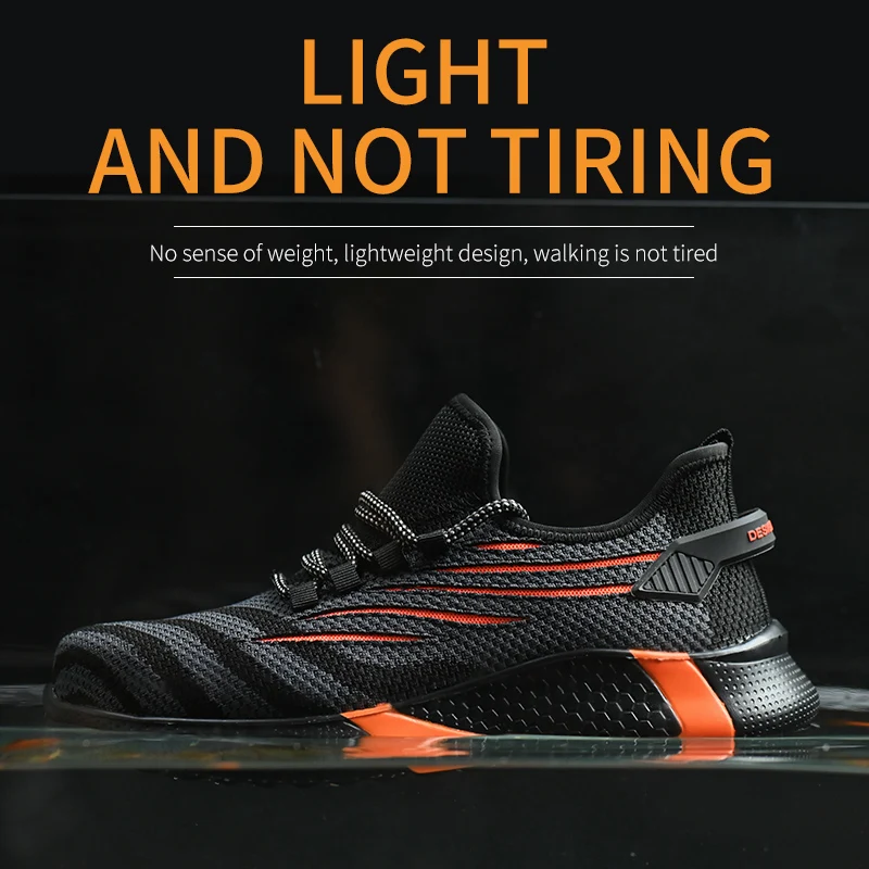 Breathable Lightweight Male Steel Toe Work Shoes Puncture-Proof Safety Shoes Man Work Sneakers Indestructible Safety Boots Male 
Breathable Lightweight Male Steel Toe Work Shoes Puncture-Proof Safety Shoes Man Work Sneakers Indestructible Safety Boots Male