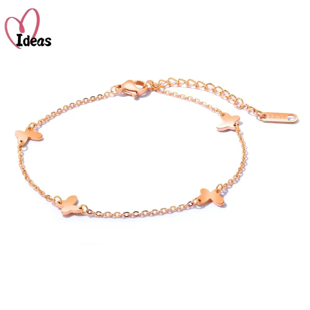 Trendy Charm Cute Butterfly Anklets For Women Rose Gold Color Stainless Steel Bohemia Chain Anklet Summer Jewelry
Trendy Charm Cute Butterfly Anklets For Women Rose Gold Color Stainless Steel Bohemia Chain Anklet Summer Jewelry