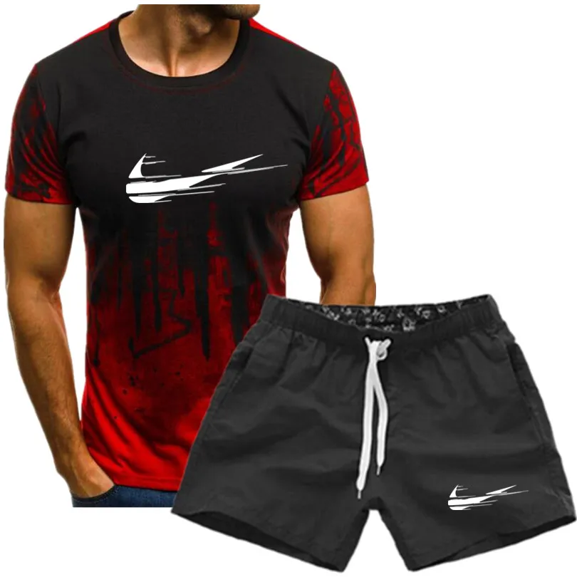 2021 Summer New Men's Brand Beach Sports Shorts Suit Short-Sleeved Breathable T-Shirt Pants Shorts Casual Wear
2021 Summer New Men's Brand Beach Sports Shorts Suit Short-Sleeved Breathable T-Shirt Pants Shorts Casual Wear