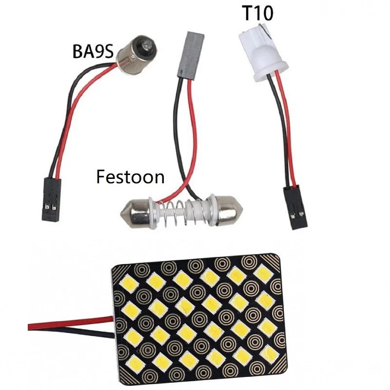 T10 W5W BA9S C5W Festoon 3 Адаптерная основа новинка суперъяркая искусственная кожа