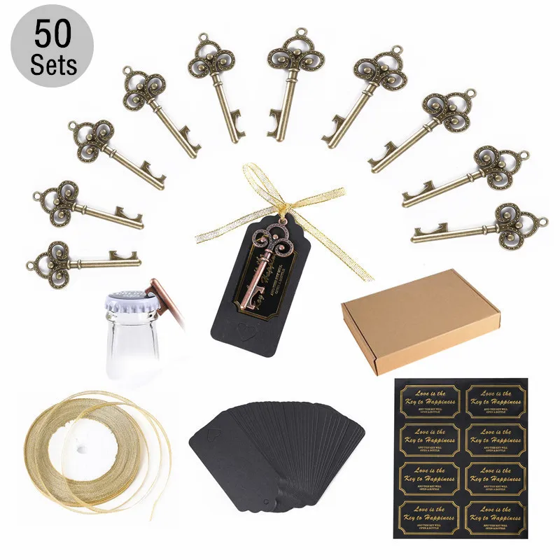 50pcs/set Key Bottle Opener Vintage Wedding Favors Gifts for Guests Wedding Party Key Bottle Pendant
50pcs/set Key Bottle Opener Vintage Wedding Favors Gifts for Guests Wedding Party Key Bottle Pendant