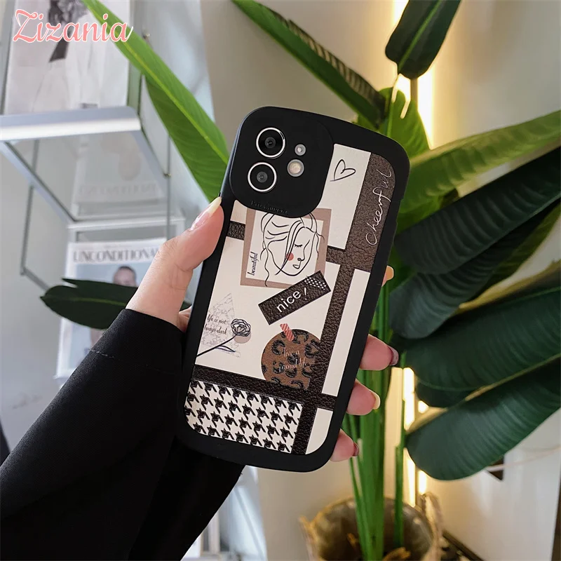 Lovely Fashion Leopard Abstraction Label Phone Case For iPhone 13 12 11 Pro Max XS Max XR X 7 8 Plus personality Shockproof Case
Lovely Fashion Leopard Abstraction Label Phone Case For iPhone 13 12 11 Pro Max XS Max XR X 7 8 Plus personality Shockproof Case