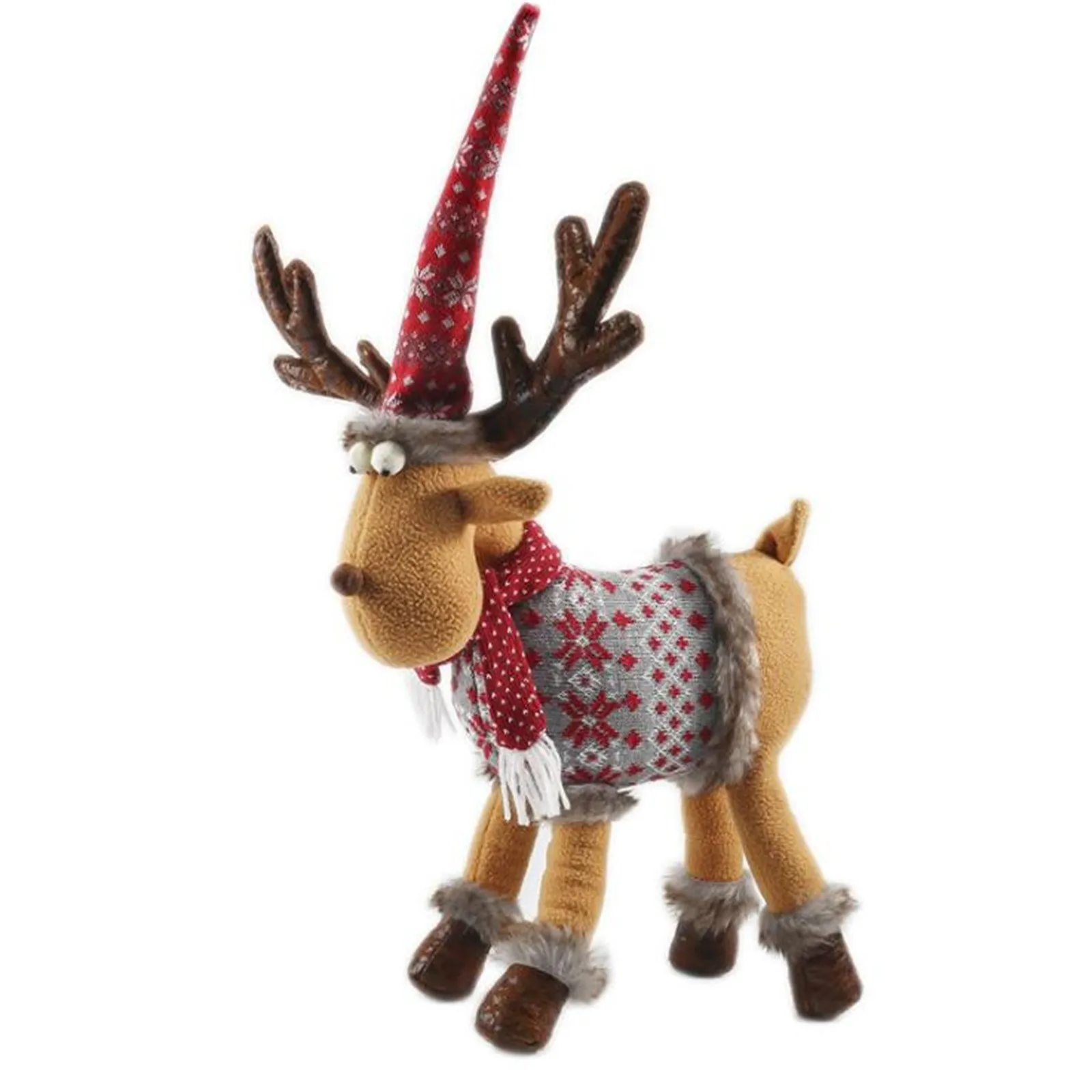 COMPUDA Christmas Decorations Elk Plush Doll Christmas Decoration Pendant Christmas Doll
COMPUDA Christmas Decorations Elk Plush Doll Christmas Decoration Pendant Christmas Doll