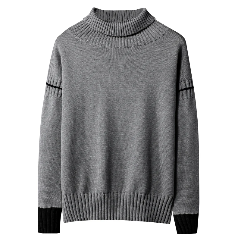 Mens Turtleneck Sweater Men 2020 New Korean Style Fashion Pullovers Sweater Casual Dark Gray Warm Solid Color Sweater For Men
Mens Turtleneck Sweater Men 2020 New Korean Style Fashion Pullovers Sweater Casual Dark Gray Warm Solid Color Sweater For Men