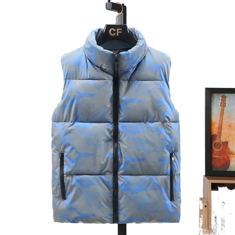 Casual Men Winter Stand Collar Pocket Zipper Camouflage Vest Plus Size 5XL Thick Warm Waistcoat Sleeveless Vest Men Cotton Thick
Casual Men Winter Stand Collar Pocket Zipper Camouflage Vest Plus Size 5XL Thick Warm Waistcoat Sleeveless Vest Men Cotton Thick