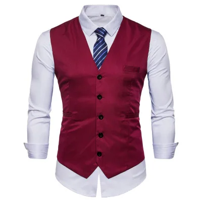 Free Shipping Men's Suit Vest Solid Color Slim Plus Size Single Breasted Vest Men's Vest Wedding Vest MJ154
Free Shipping Men's Suit Vest Solid Color Slim Plus Size Single Breasted Vest Men's Vest Wedding Vest MJ154