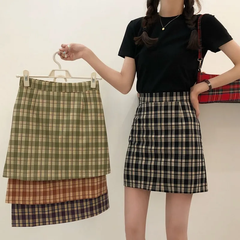 Summer 2021 Women Fashion A Line Plaid High Waist Mini Skirt Harajuku Bodycon Pencil Short Warp Skirts Korean Style Streetwear
Summer 2021 Women Fashion A Line Plaid High Waist Mini Skirt Harajuku Bodycon Pencil Short Warp Skirts Korean Style Streetwear