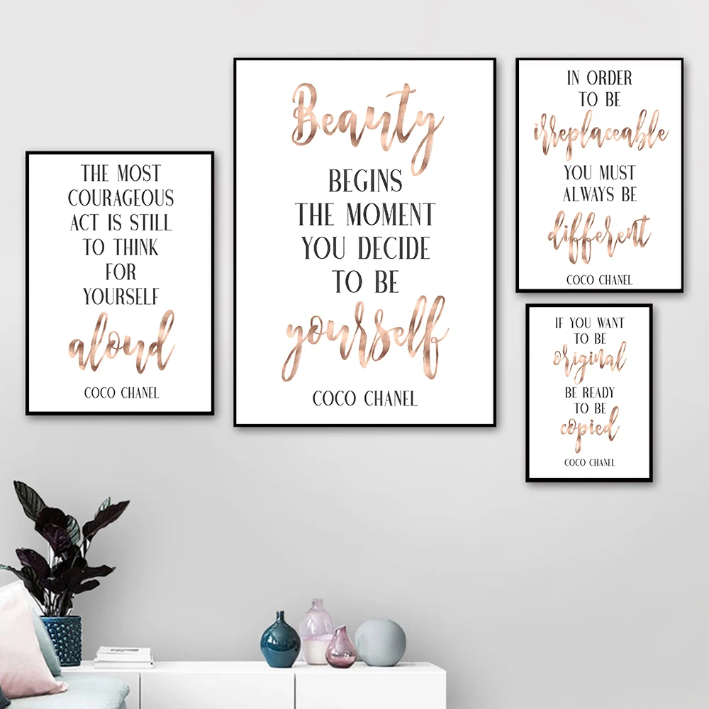 CoCo Quotes Posters and Prints Fashion Inspirational Saying Wall Art Canvas Painting Motivational Letters Pictures Home Decor
CoCo Quotes Posters and Prints Fashion Inspirational Saying Wall Art Canvas Painting Motivational Letters Pictures Home Decor