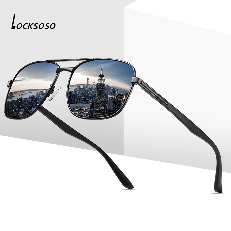 LOCKSOSO Polarized Sunglasses Men Vintage Brand Designer Retro Uv400 High Quality Driving Luxury Sun Glasses Blue Mirror Black
LOCKSOSO Polarized Sunglasses Men Vintage Brand Designer Retro Uv400 High Quality Driving Luxury Sun Glasses Blue Mirror Black