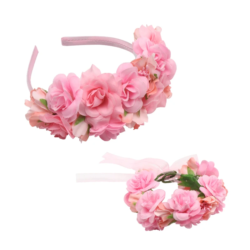 Miss ctue European and American fashion simulation pollen color wreath ribbon hairband children's beach photo hair accessories H
Miss ctue European and American fashion simulation pollen color wreath ribbon hairband children's beach photo hair accessories H