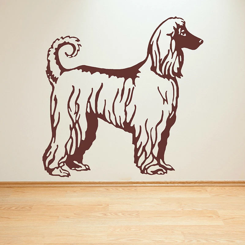 

Afghanischen Hound Hund Wand Kunst Aufkleber Tier Canine Tür Fenster Vinyl Aufkleber Wohnzimmer Kinder Zimmer Pet Shop Interior