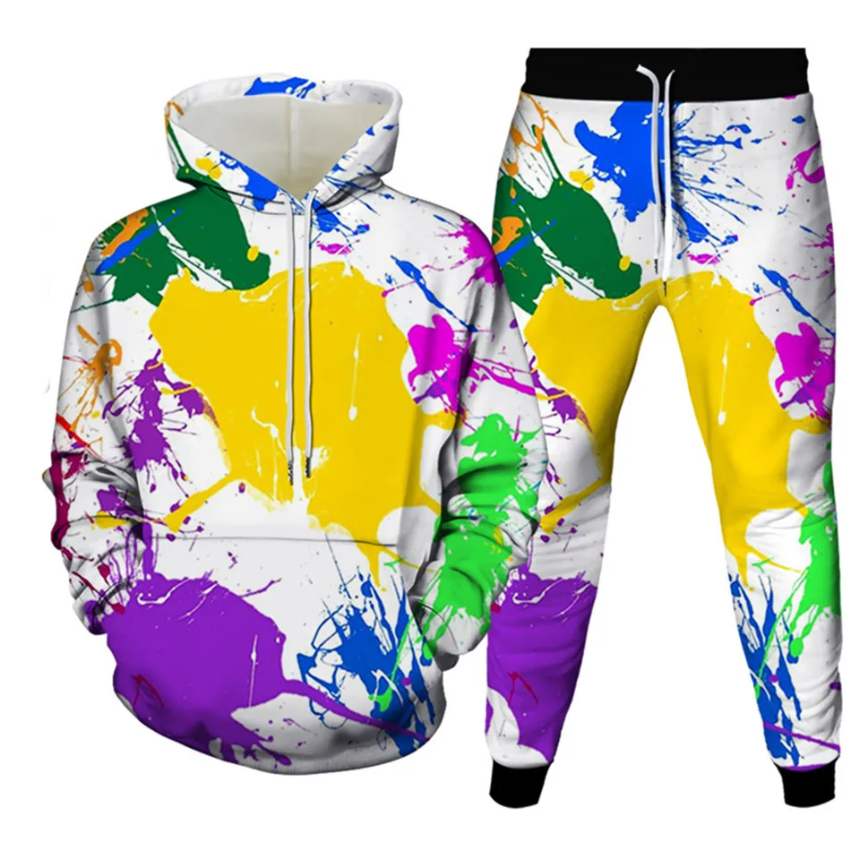 Watercolor Painting 3D Printing Men's Clothing Fall Spring Hoody Sweatshirt+Sweatpants Jogger 2Pcs Sets Women Casual Tracksuits
Watercolor Painting 3D Printing Men's Clothing Fall Spring Hoody Sweatshirt+Sweatpants Jogger 2Pcs Sets Women Casual Tracksuits