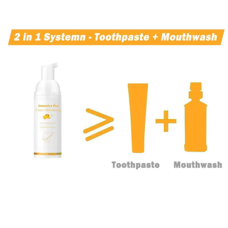 Hot Teeth Whitening Foam Toothpaste Natural Mouth Wash Water Remove Bad Breath Care Toothpaste Oral Hygiene products
Hot Teeth Whitening Foam Toothpaste Natural Mouth Wash Water Remove Bad Breath Care Toothpaste Oral Hygiene products