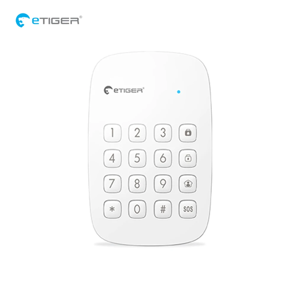 Etiger ES-K1A 433MHz Wireless Alarm System Keypad for Remotely Arm/Disarm Alarm Host Etiger ES-K1A Keyboard
Etiger ES-K1A 433MHz Wireless Alarm System Keypad for Remotely Arm/Disarm Alarm Host Etiger ES-K1A Keyboard