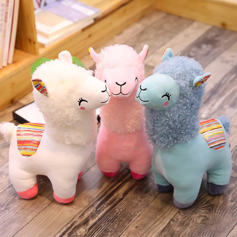 1pc 35cm New Style Cute Alpaca Plush Toy Vicugna Pacos Soft Alpacasso Sheep Lama Stuffed Animal Doll Brinquedos For Kid | Игрушки и