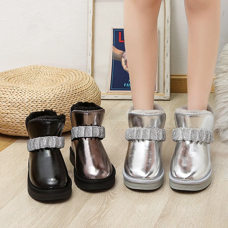 Bling Bling Winter Plus Velvet Warm Snow Boots, Comfortable Sequined Cotton Shoes, Warm Flat Shoes Zapatos De Mujer
Bling Bling Winter Plus Velvet Warm Snow Boots, Comfortable Sequined Cotton Shoes, Warm Flat Shoes Zapatos De Mujer