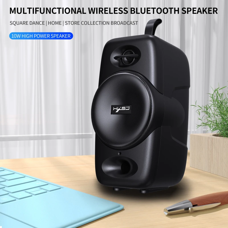 

Bluetooth Speaker With Hi-Res 10W Audio Extended Bass And Treble Wireless HiFi Portable Speaker Desktop Wireless