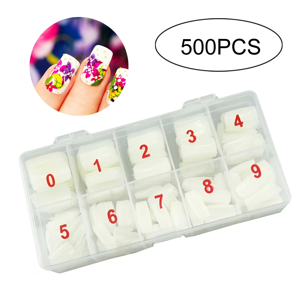 500Pcs Full Cover Natural False Nails Fake Tips With Box Artificial Fake Nail Acrylic Manicure Gel for Nail Art Natural Color 
500Pcs Full Cover Natural False Nails Fake Tips With Box Artificial Fake Nail Acrylic Manicure Gel for Nail Art Natural Color