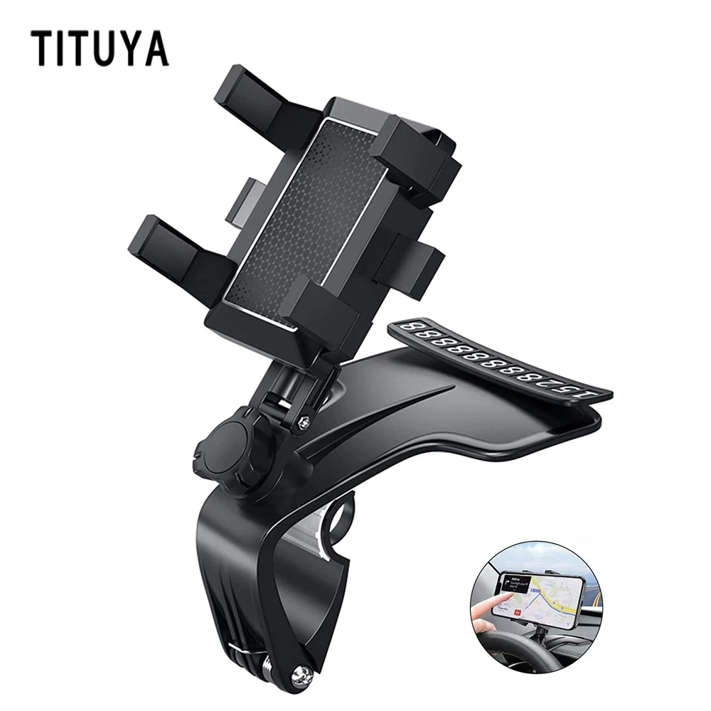 

360 Degree Rotation Car Phone Holder Mount Multiple Purposes Car Dashboard Phone Holder Car Mount Stand Suitable for Smartphones