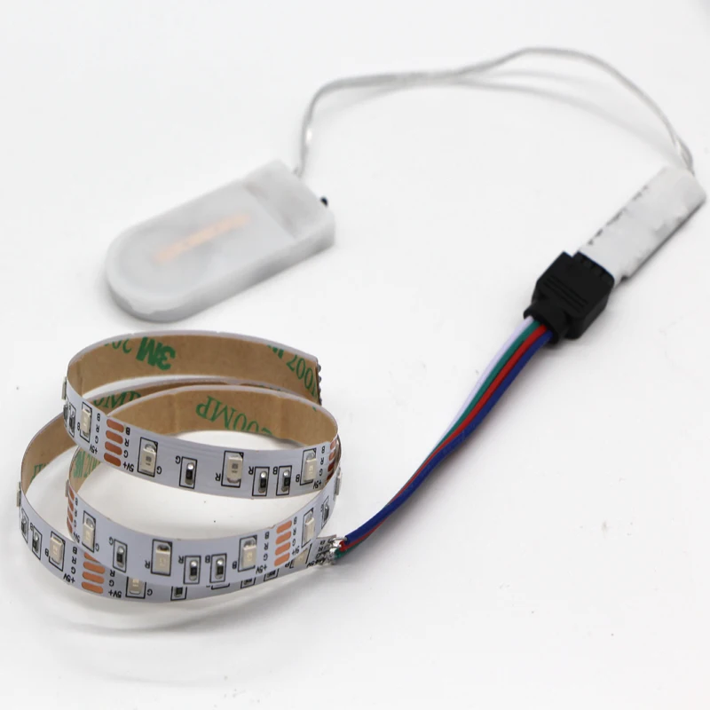 50 см 1 м 2 DC3V Светодиодные ленты светильник 2835 SMD Батарея приведенный в действие