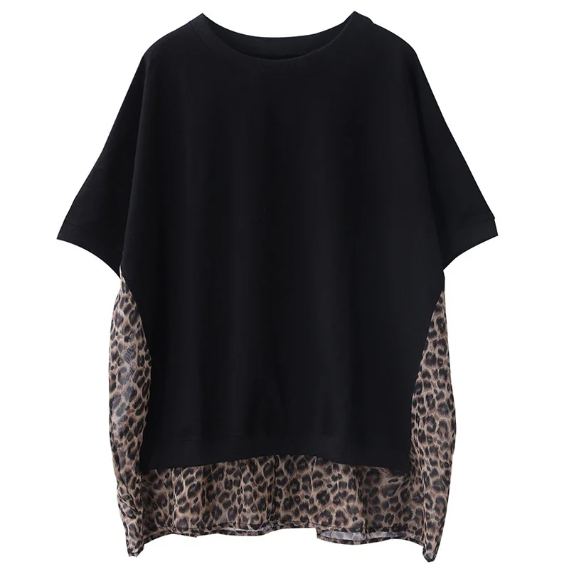 Max LuLu 2021 Summer Design Style Ladies Black Leopard Tee Shirts Women Short Sleeve Casual T-shirt Female Cotton Tops Plus Size 
Max LuLu 2021 Summer Design Style Ladies Black Leopard Tee Shirts Women Short Sleeve Casual T-shirt Female Cotton Tops Plus Size