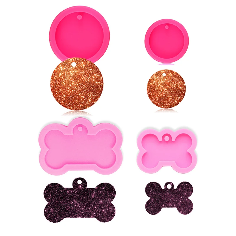 Silicone Bone Shape Round Pendant Charms Resin Mold DIY Pet Dog Tag Keychain Resin Casting Mold for DIY Jewelry Making Tool
Silicone Bone Shape Round Pendant Charms Resin Mold DIY Pet Dog Tag Keychain Resin Casting Mold for DIY Jewelry Making Tool