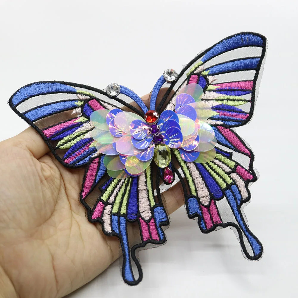 Handmade 3D butterfly rhinestone beaded Patches for clothing DIY sew on animal parches Embroidery lace applique cross
Handmade 3D butterfly rhinestone beaded Patches for clothing DIY sew on animal parches Embroidery lace applique cross