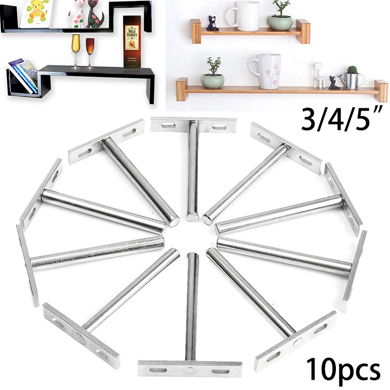 10PCS 3/4/5inch Concealed Floating Shelf Bracket Support Cold Rolled Steel Hardware Heavy Tool For 20-30mm Thickness Shelf
10PCS 3/4/5inch Concealed Floating Shelf Bracket Support Cold Rolled Steel Hardware Heavy Tool For 20-30mm Thickness Shelf