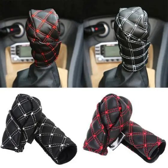 2 In 1 Set Car Faux Leather Gear Shift Knob Cover Hand Brake Cover Sleeve Car-mounted Hand Brake Block Gear Shift Collars Cover
2 In 1 Set Car Faux Leather Gear Shift Knob Cover Hand Brake Cover Sleeve Car-mounted Hand Brake Block Gear Shift Collars Cover