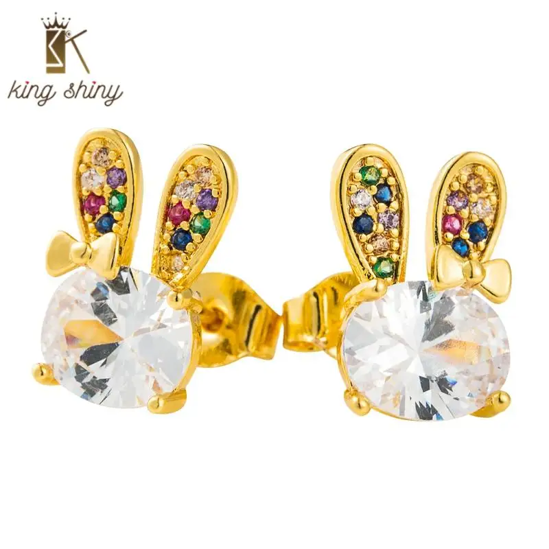 Small Rabbit Animal Rainbow Copper Stud Earrings for Girl Luxury CZ Cubic Zirconia Cute Earring Woman Party Jewelry Gift Brincos
Small Rabbit Animal Rainbow Copper Stud Earrings for Girl Luxury CZ Cubic Zirconia Cute Earring Woman Party Jewelry Gift Brincos