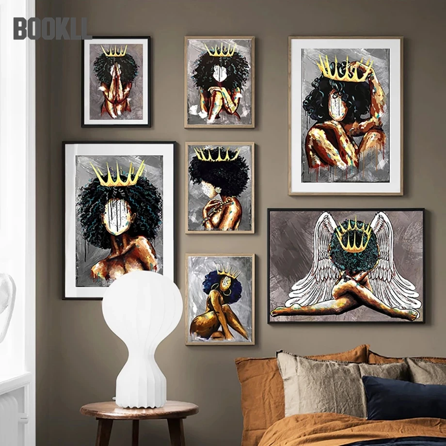 Black Girl Angel Queen Abstract Wall Art Canvas Painting Nordic Posters And Prints Wall Pictures For Living Room Home Decoration
Black Girl Angel Queen Abstract Wall Art Canvas Painting Nordic Posters And Prints Wall Pictures For Living Room Home Decoration