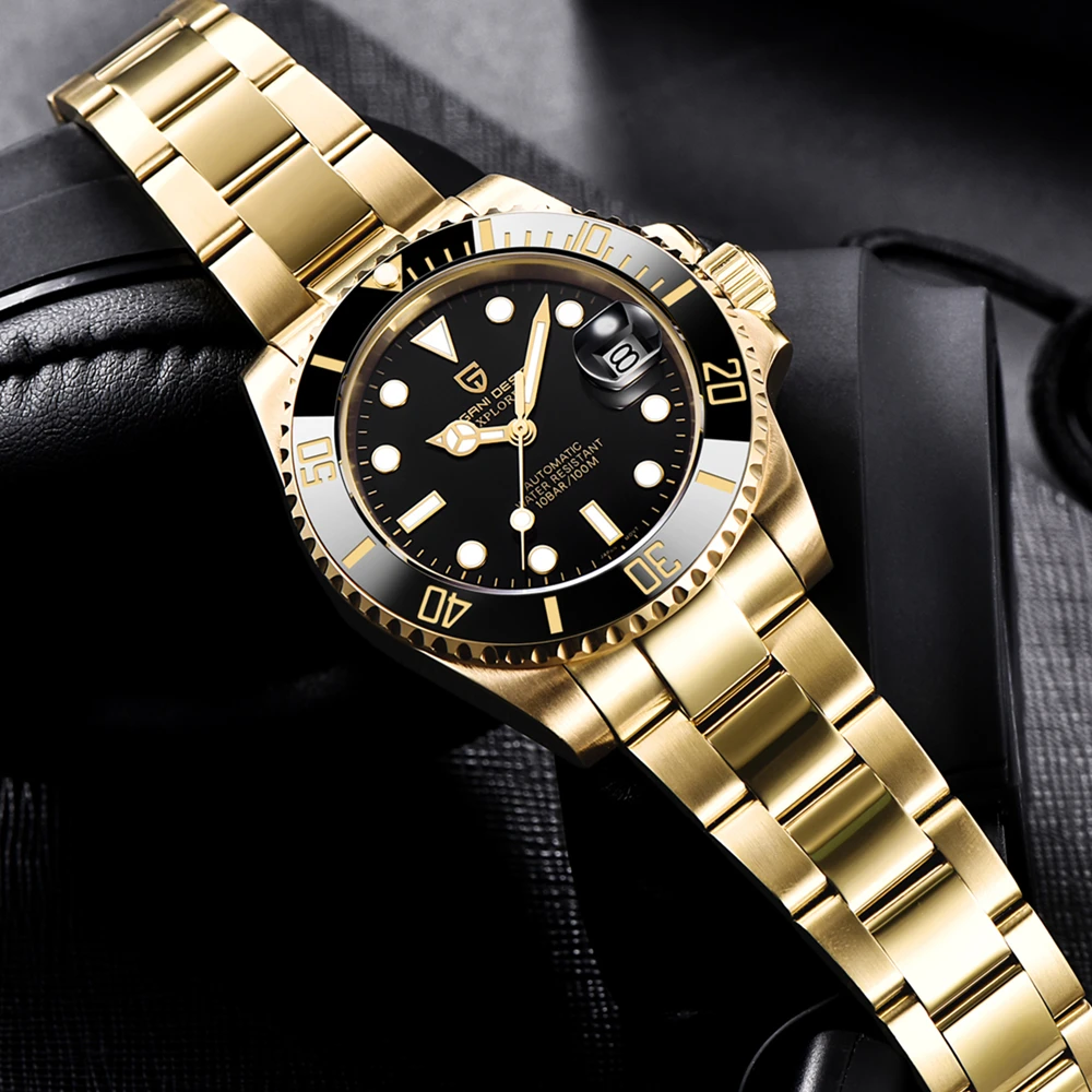PAGANI DESIGN Fashion Men's Stainless Steel Automatic Waterproof Watch Luxury Sapphire Glass Mechanical Watch Relogio Masculino
PAGANI DESIGN Fashion Men's Stainless Steel Automatic Waterproof Watch Luxury Sapphire Glass Mechanical Watch Relogio Masculino