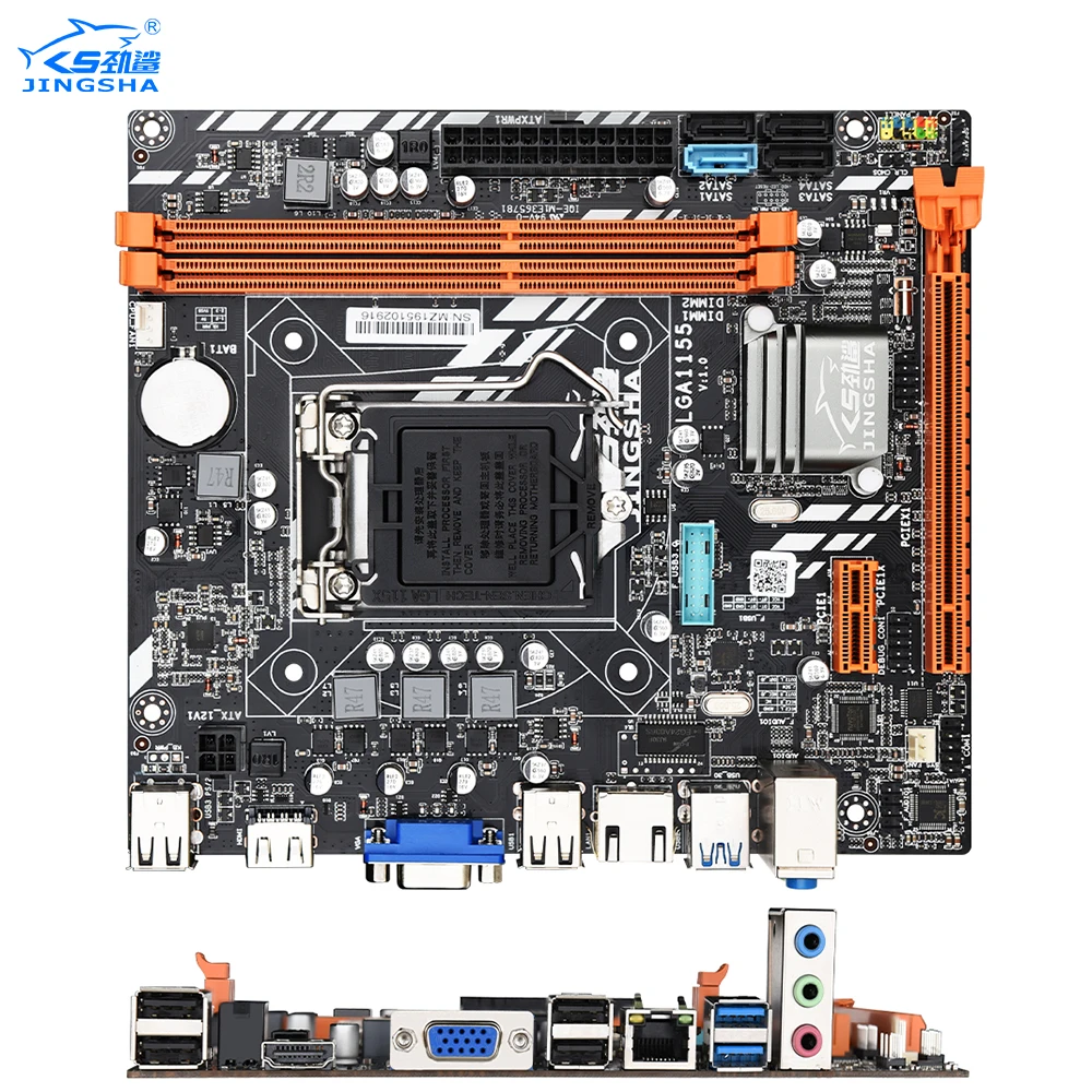 JINGSHA B75M motherboard LGA1155 with PCIE-8X SATA 3.0 SATA 2.0 support 2*DDR3 desktop memory up 16G
JINGSHA B75M motherboard LGA1155 with PCIE-8X SATA 3.0 SATA 2.0 support 2*DDR3 desktop memory up 16G