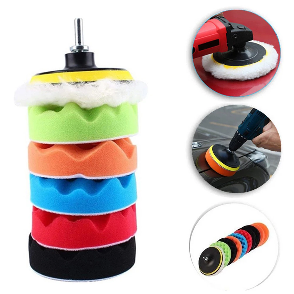 8pcs Buffing Sponge Pad Set 3 Inch Car Polishing Pad Kit Auto Buffing Waxing for Removes Scratches Drill Attachment
8pcs Buffing Sponge Pad Set 3 Inch Car Polishing Pad Kit Auto Buffing Waxing for Removes Scratches Drill Attachment
