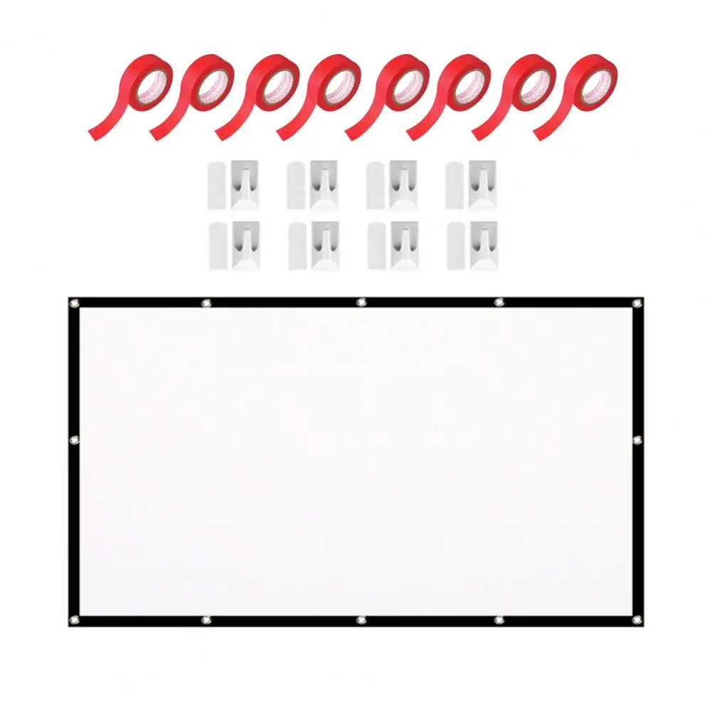 16:9 Foldable Projector Curtain Optical Anit-Light Screen Home Projector Curtain HD Projection Screen 60 72 84 100 120 Inches 
16:9 Foldable Projector Curtain Optical Anit-Light Screen Home Projector Curtain HD Projection Screen 60 72 84 100 120 Inches