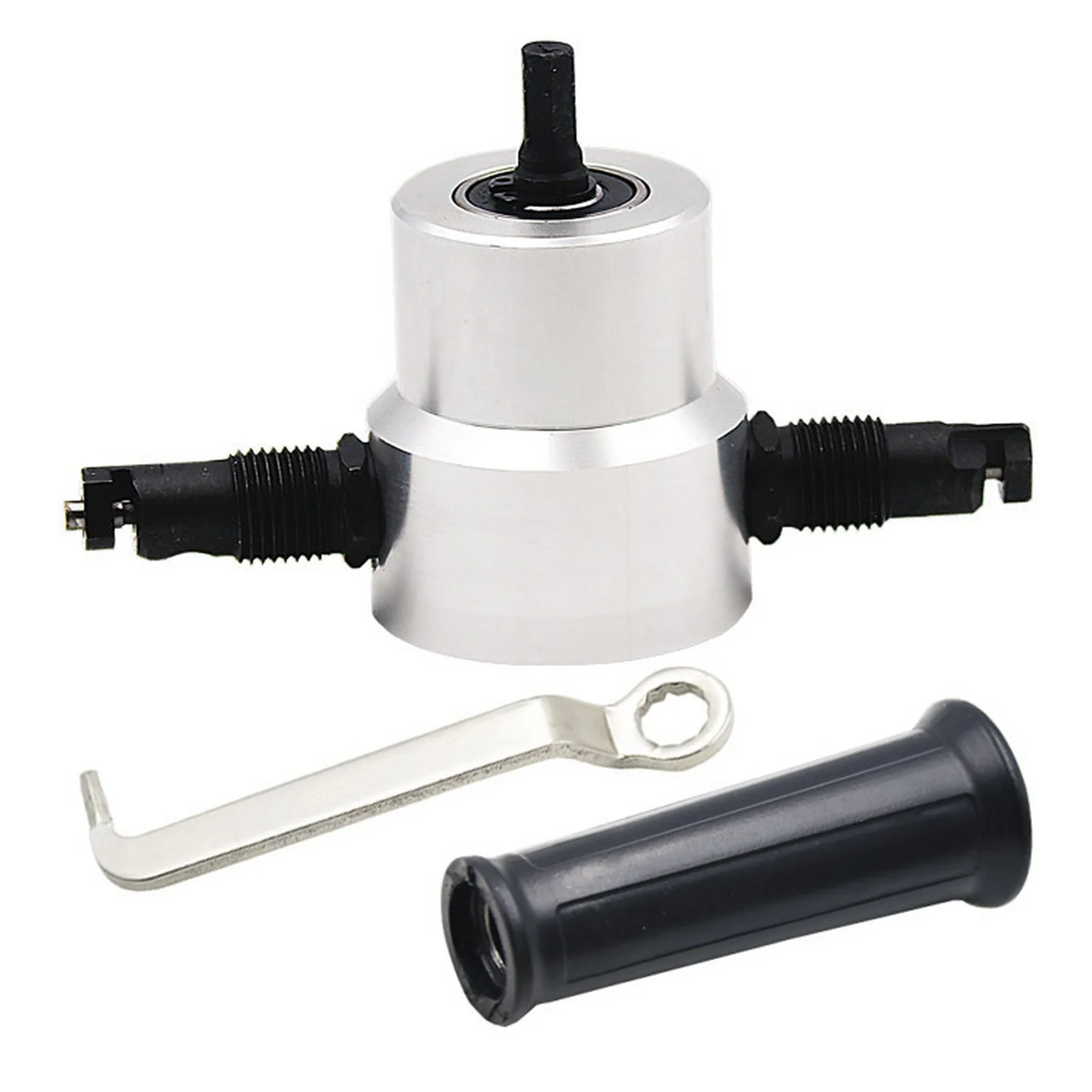 Adjustable Double Head Sheet Metal Nibbler Cutter Cutting Tool Power Drill Attachment Sheet Metal Cutter
Adjustable Double Head Sheet Metal Nibbler Cutter Cutting Tool Power Drill Attachment Sheet Metal Cutter