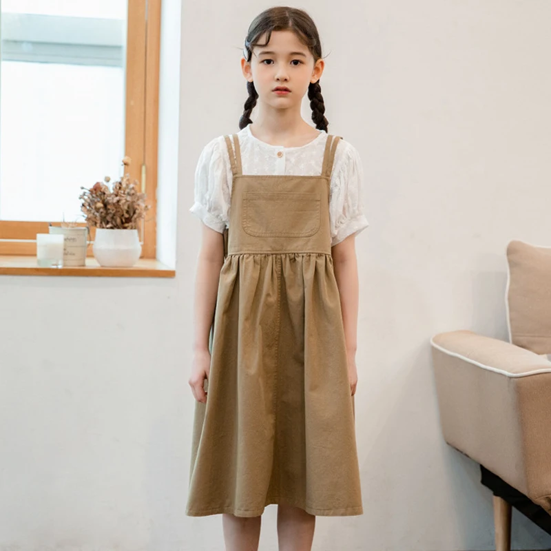 Teen Girls Clothes Set Summer 2021 Fashion Kids White Short Sleeve Shirt and Overalls Strap Dress Two Pieces Child Suit 6 8 12 Y
Teen Girls Clothes Set Summer 2021 Fashion Kids White Short Sleeve Shirt and Overalls Strap Dress Two Pieces Child Suit 6 8 12 Y