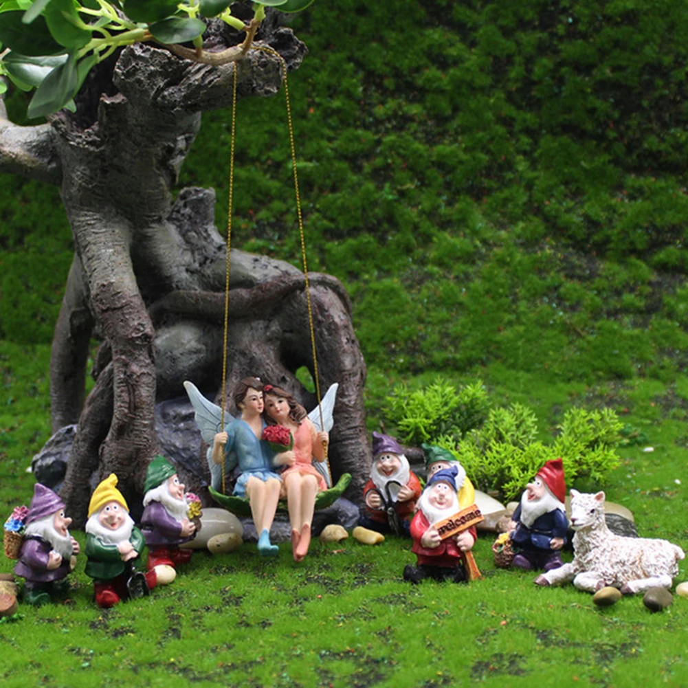 Gnome Fairy Resin Statues Miniature Garden Mini Elf Sculpture Dwarf Figurine Micro Landscape Ornament Crafts Garden Decoration
Gnome Fairy Resin Statues Miniature Garden Mini Elf Sculpture Dwarf Figurine Micro Landscape Ornament Crafts Garden Decoration
