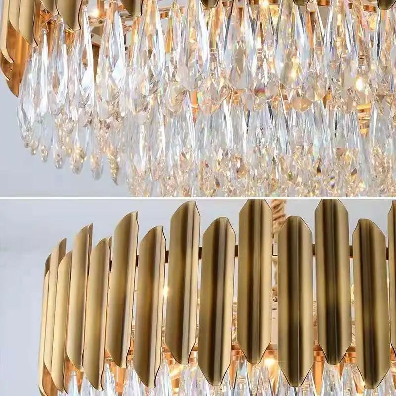 Modern minimalist chandeliers for living room crystal chandelier lighting dining room ceiling lamp led fixtures copper lustres
Modern minimalist chandeliers for living room crystal chandelier lighting dining room ceiling lamp led fixtures copper lustres